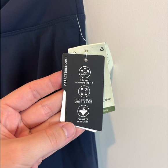 Ardene Navy Mini Skirt & shirt set - Picture 6 of 7